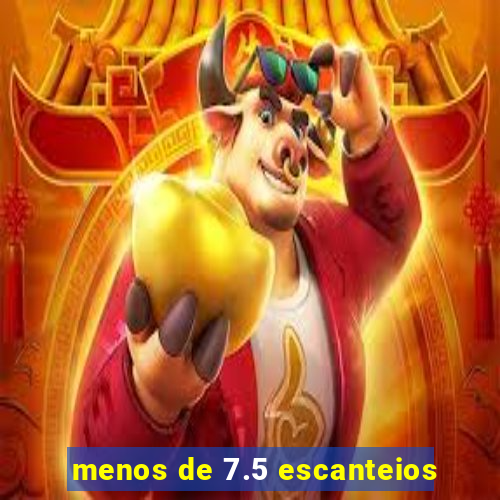 menos de 7.5 escanteios